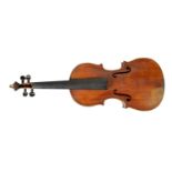 AN INTERESTING 18TH CENTURY VIOLIN WITH CASE