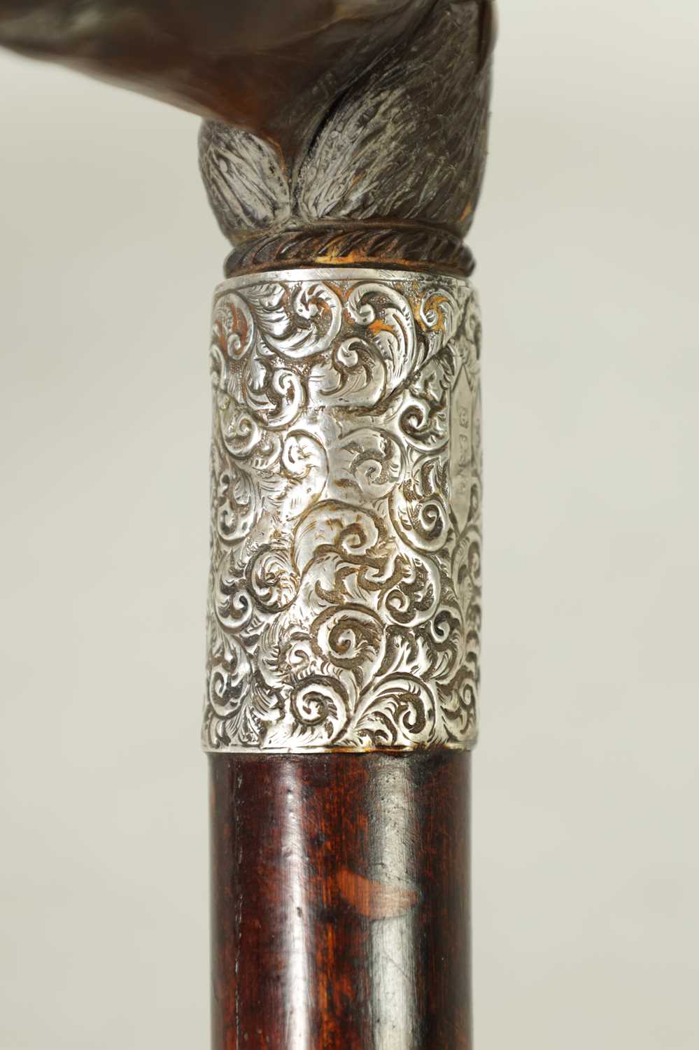 AN EARLY 20TH CENTURY EROTIC CARVED HORN WALKING STICK - Image 6 of 8