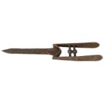 AN EARLY CAST STEEL INDIAN KATAR DAGGER