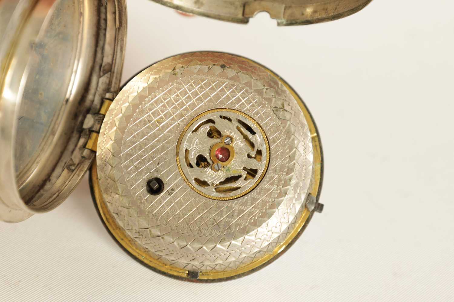 A LATE 18TH CENTURY CONTINENTAL PAIR CASE VERGE POCKET WATCH - Image 4 of 9