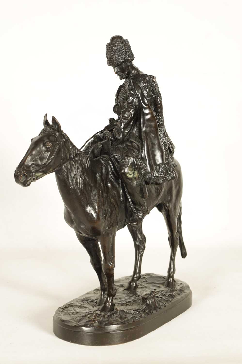 E. NAHCEPE. A LATE 19TH CENTURY RUSSIAN PATINATED BRONZE SCULPTURE - Image 8 of 21