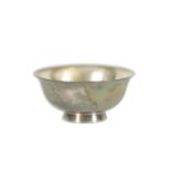 A LATE 19TH-CENTURY CHINESE PLAIN SILVER SILVER MINIATURE BOWL