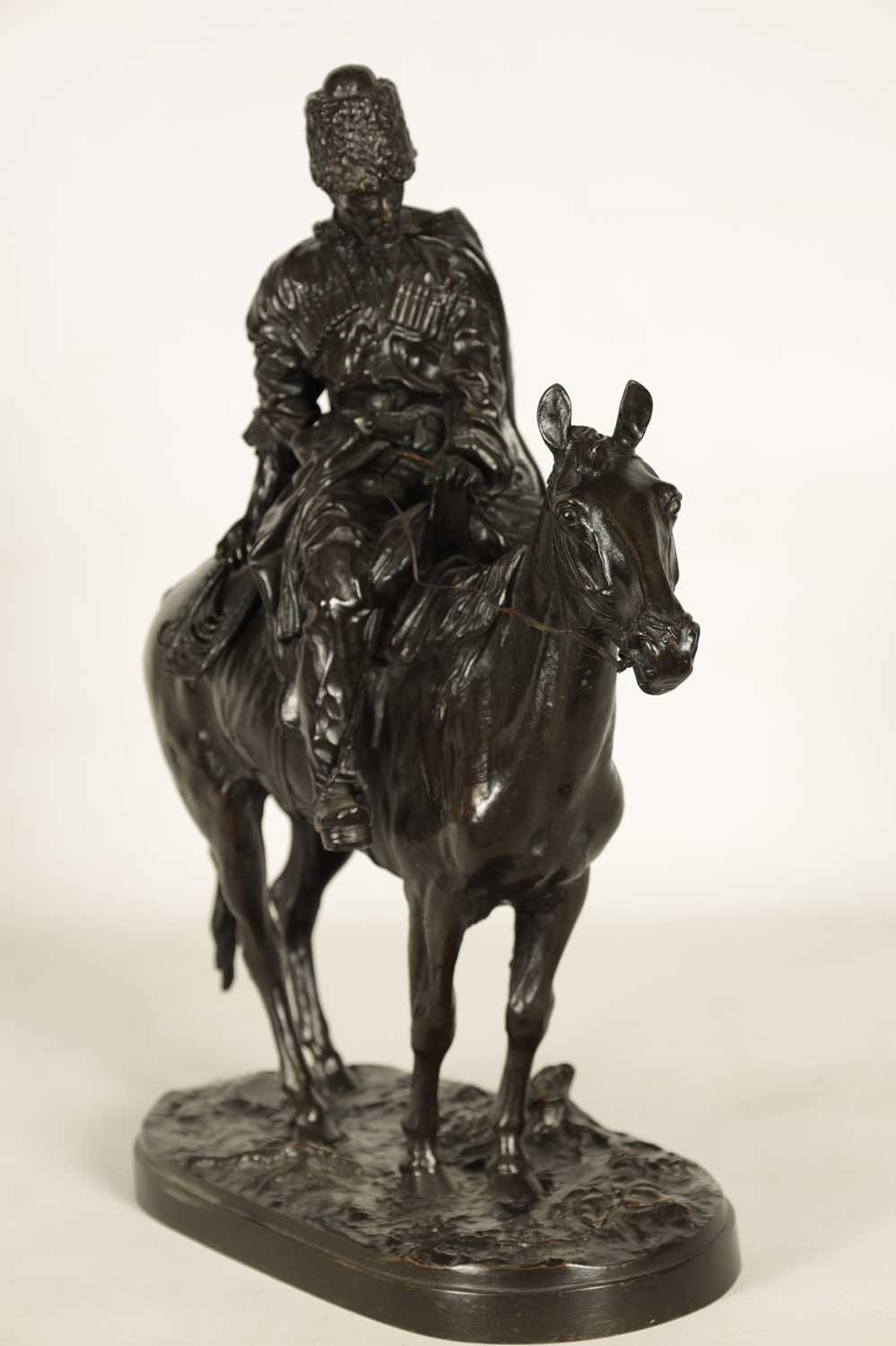 E. NAHCEPE. A LATE 19TH CENTURY RUSSIAN PATINATED BRONZE SCULPTURE - Image 3 of 21