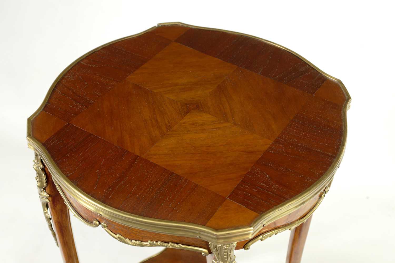 A LATE 19TH CENTURY FRENCH ORMOLU MOUNTED WALNUT OCCASIONAL TABLE - Image 2 of 6