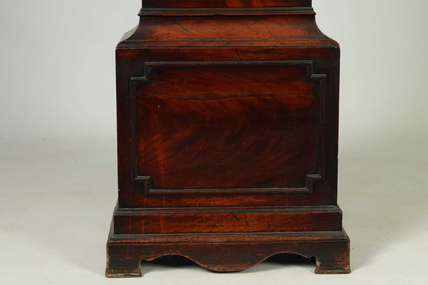 WILLIAM SKEGG, LONDON. A GEORGE III FIGURED MAHOGANY LONGCASE CLOCK - Image 7 of 21