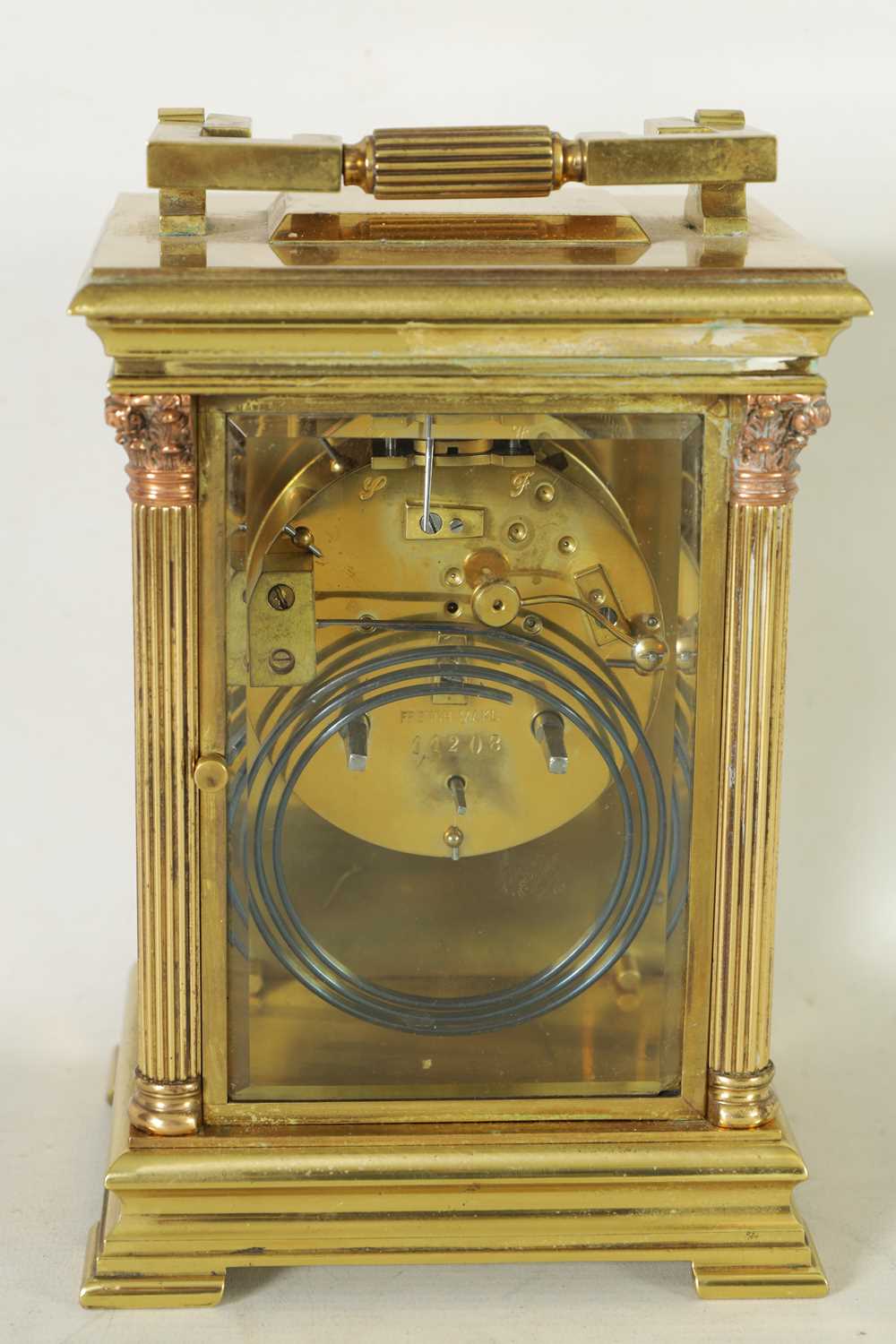 A LATE 19TH CENTURY FRENCH GIANT CARRIAGE STYLE CLOCK - Image 7 of 9