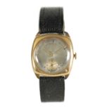 A GENTLEMAN’S VINTAGE 9CT GOLD WRISTWATCH