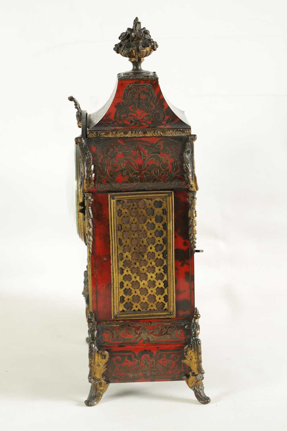 FRENCH BOULLE MANTEL CLOCK - Image 6 of 12