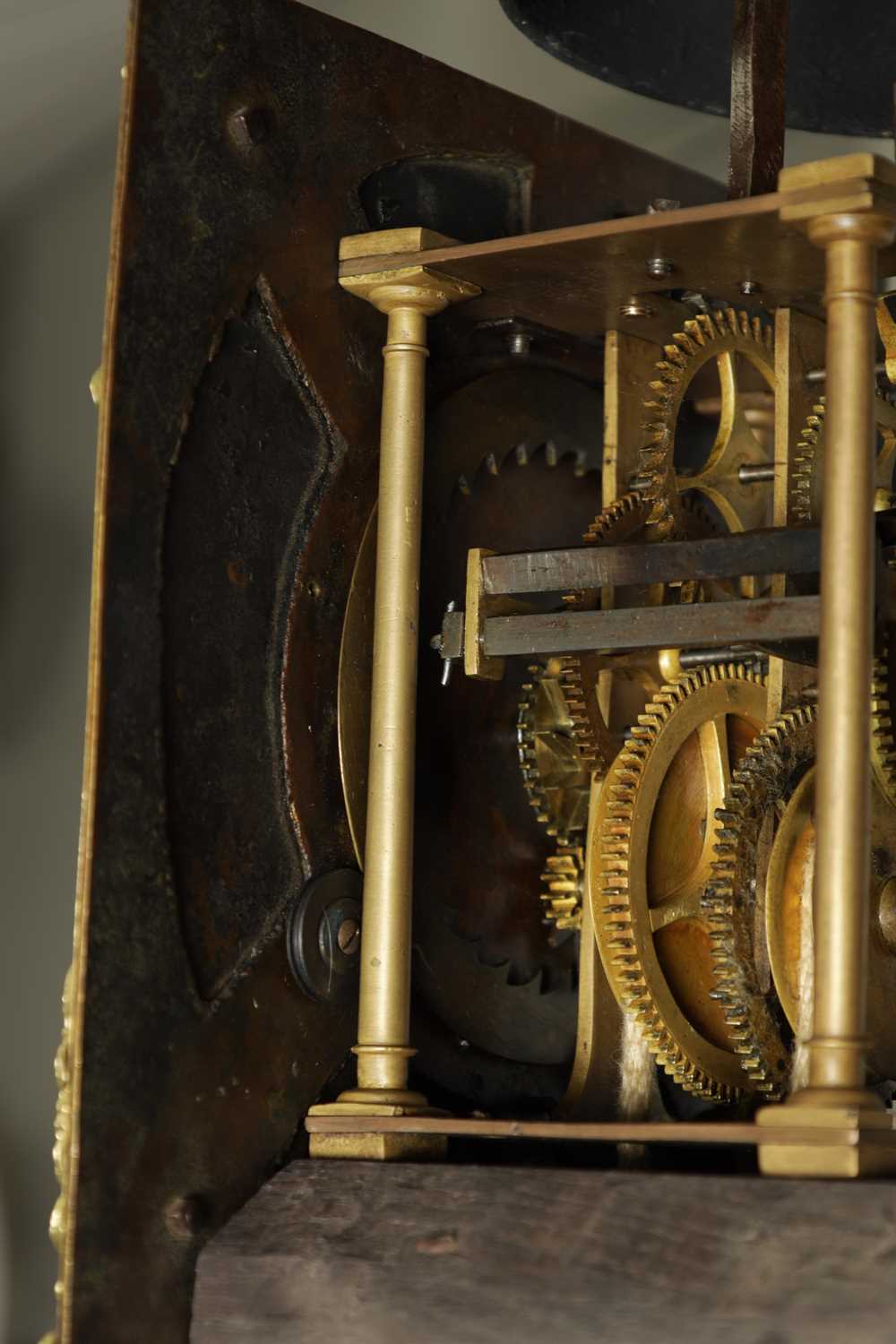 A LATE 17TH CENTURY OAK “COFFIN' CASE 30-HOUR LONGCASE CLOCK SIGNED JOHN OGDEN - Image 10 of 11