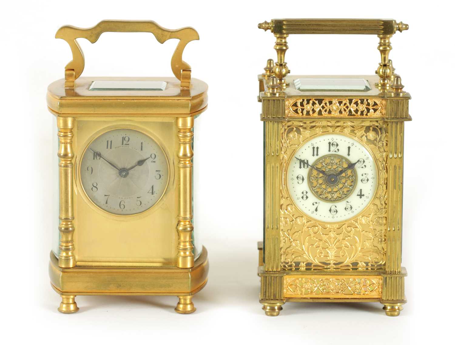TWO LATE 19TH CENTURY FRENCH CARRIAGE CLOCKS - Image 2 of 14
