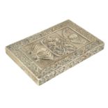 A 19TH CENTURY CHINESE SILVER CARD CASE BY SUN SHING