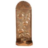 AN ARTS AND CRAFTS COPPER WALL SCONCE