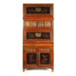 A LATE 19TH CENTURY CHINESE COMPOUND CABINET