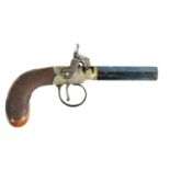 AN EARLY 19TH CENTURY SIDELOCK PERCUSSION PISTOL