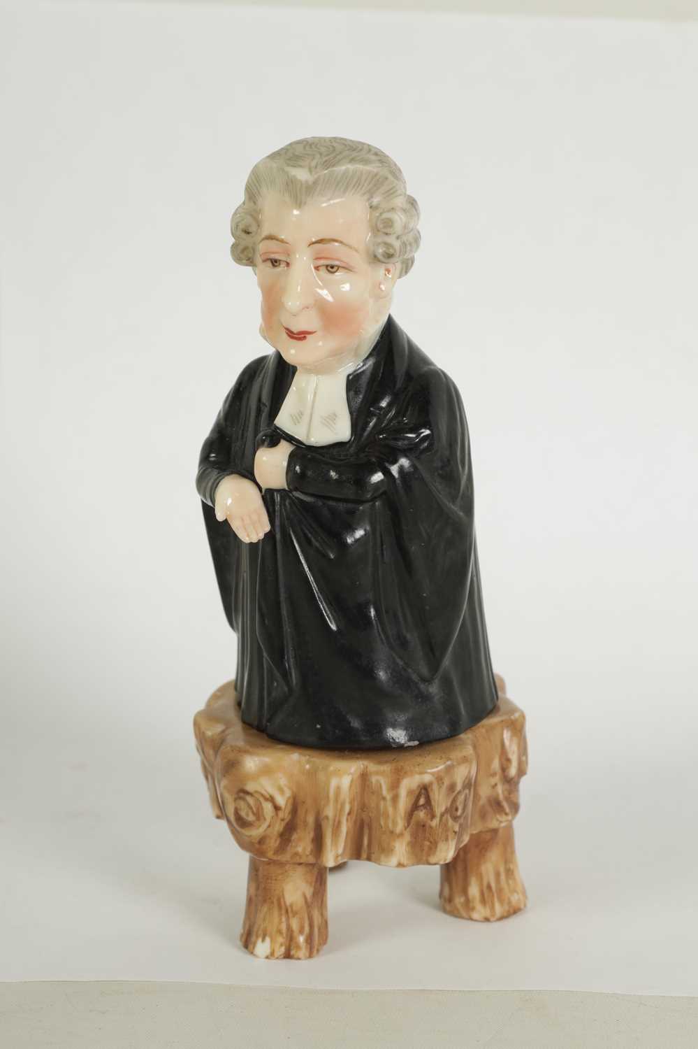 THE TICHBOURNE TRIAL. A RARE ROYAL WORCESTER GROUP OF CANDLE EXTINGUISHERS - Image 7 of 13