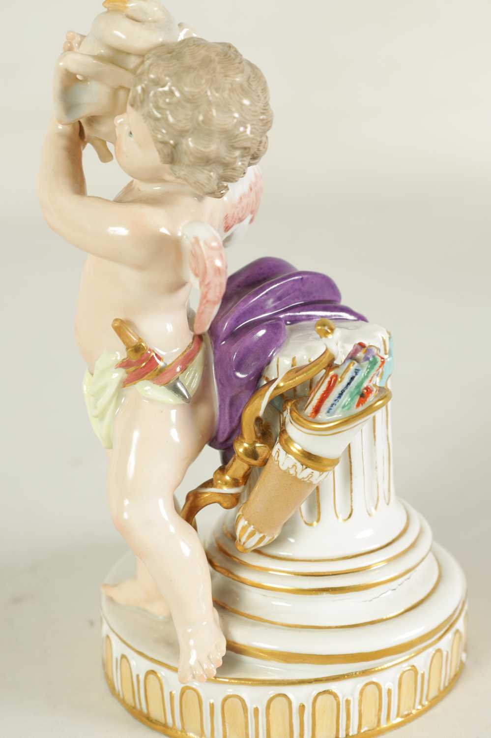 A 19TH CENTURY MEISSEN FIGURE OF CUPID - Image 4 of 8