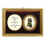 JOHN FIELD - AN EARLY 19TH CENTURY OVAL MINIATURE SILHOUETTE