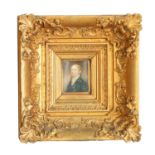 AN EARLY 19TH CENTURY MINIATURE BUST PORTRAIT ON IVORY OF SIR JOHN TYLDEW