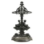 A 19TH CENTURY CAST IRON STICK/UMBRELLA STAND