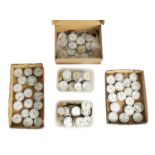 A VERY LARGE COLLECTION OF FIVE BOXES AND TRAYS OF GENTLEMAN'S POCKET WATCH MOVEMENTS