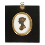 JOHN FIELD - AN EARLY 19TH CENTURY OVAL MINIATURE SILHOUETTE