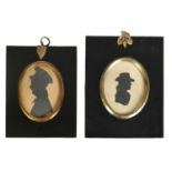 TWO 19TH CENTURY SILHOUETTE BUST PORTRAITS