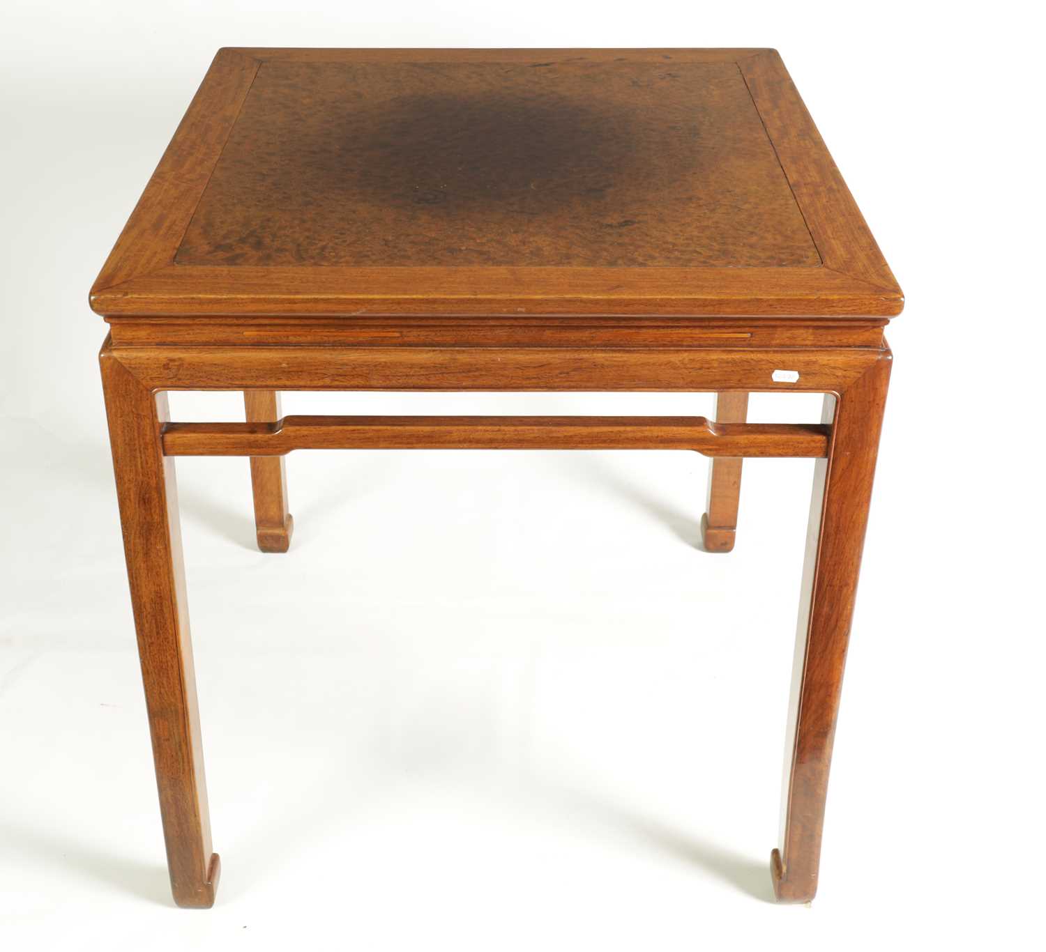 A LATE 19TH CENTURY CHINESE HARDWOOD AND BURRWOOD SQUARE TOP TABLE - Image 2 of 35