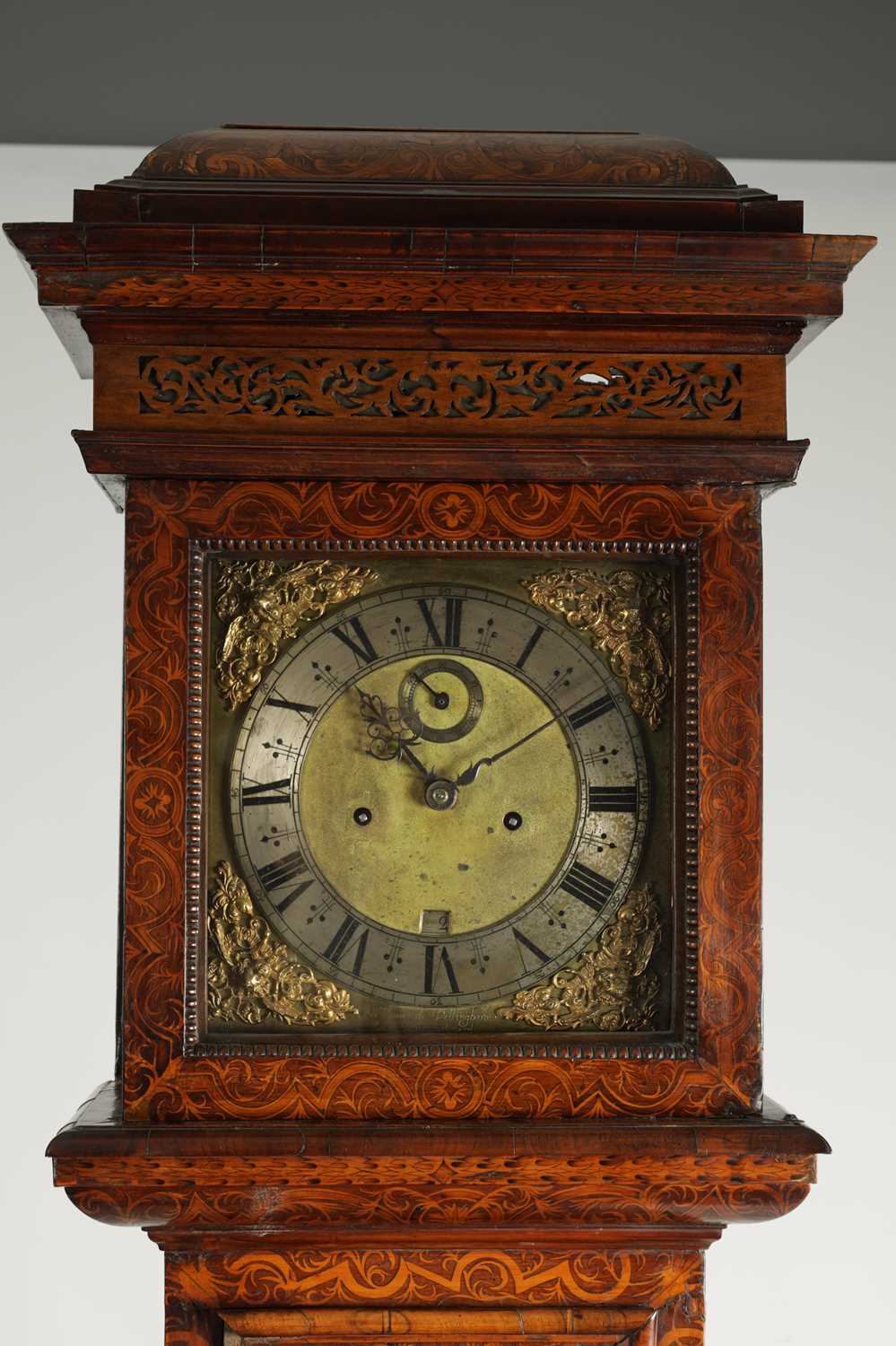 A WILLIAM AND MARY AND LATER SEAWEED MARQUETRY EIGHT-DAY LONGCASE CLOCK - Image 2 of 11