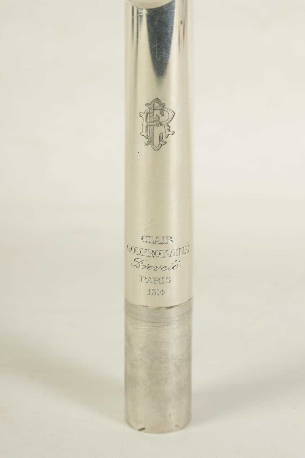 A 19TH CENTURY SOLID SILVER CONCERT FLUTE BY CLAIR GODFROY, AINE. PARIS - Image 9 of 15