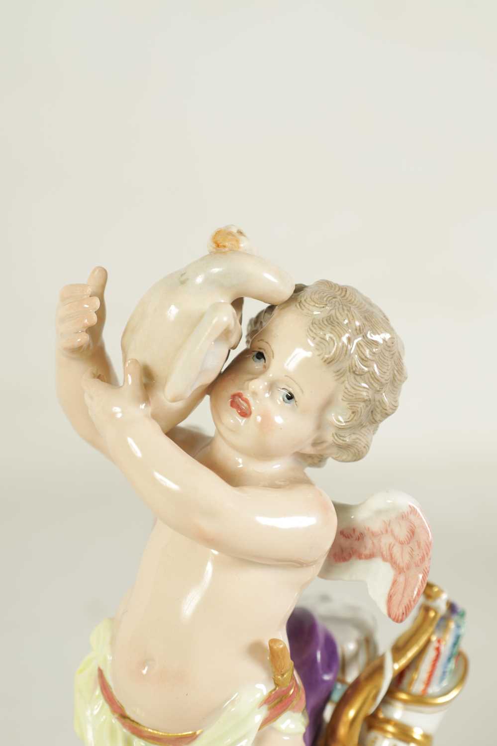 A 19TH CENTURY MEISSEN FIGURE OF CUPID - Image 3 of 8