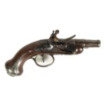 AN 18TH CENTURY FRENCH FLINTLOCK POCKET PISTOL