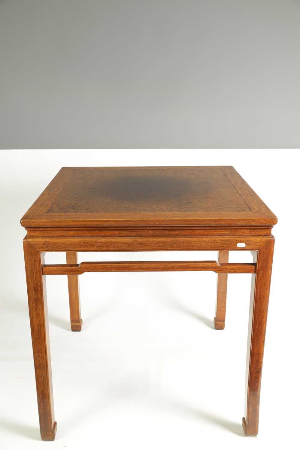 A LATE 19TH CENTURY CHINESE HARDWOOD AND BURRWOOD SQUARE TOP TABLE - Image 3 of 35