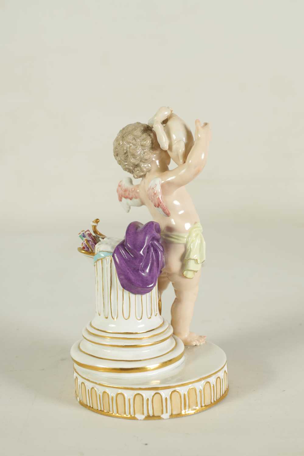 A 19TH CENTURY MEISSEN FIGURE OF CUPID - Image 6 of 8