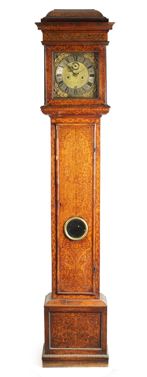 A WILLIAM AND MARY AND LATER SEAWEED MARQUETRY EIGHT-DAY LONGCASE CLOCK