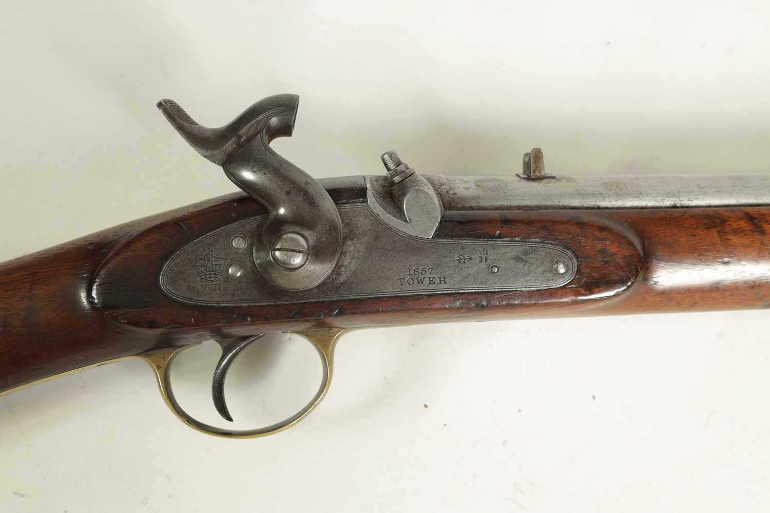 A 19TH CENTURY BRITISH MILITARY PERCUSSION SERVICE CARBINE - Image 6 of 12