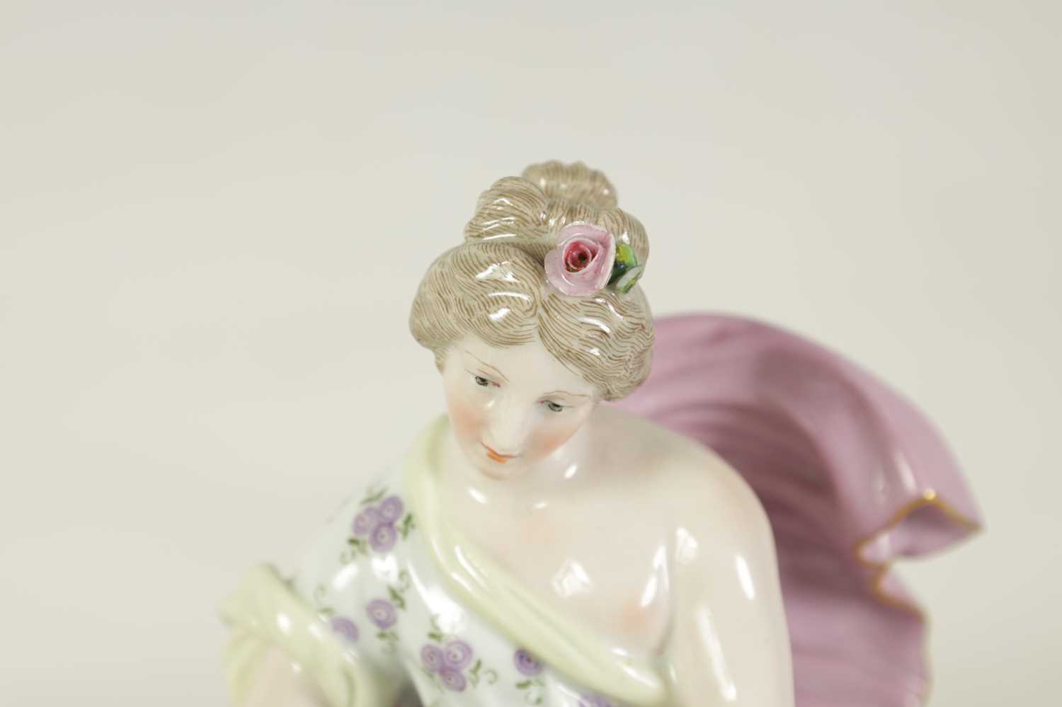 A 19TH CENTURY MEISSEN LARGE FIGURE GROUP OF A BULL WITH A SEATED LADY RIDER - Image 2 of 11