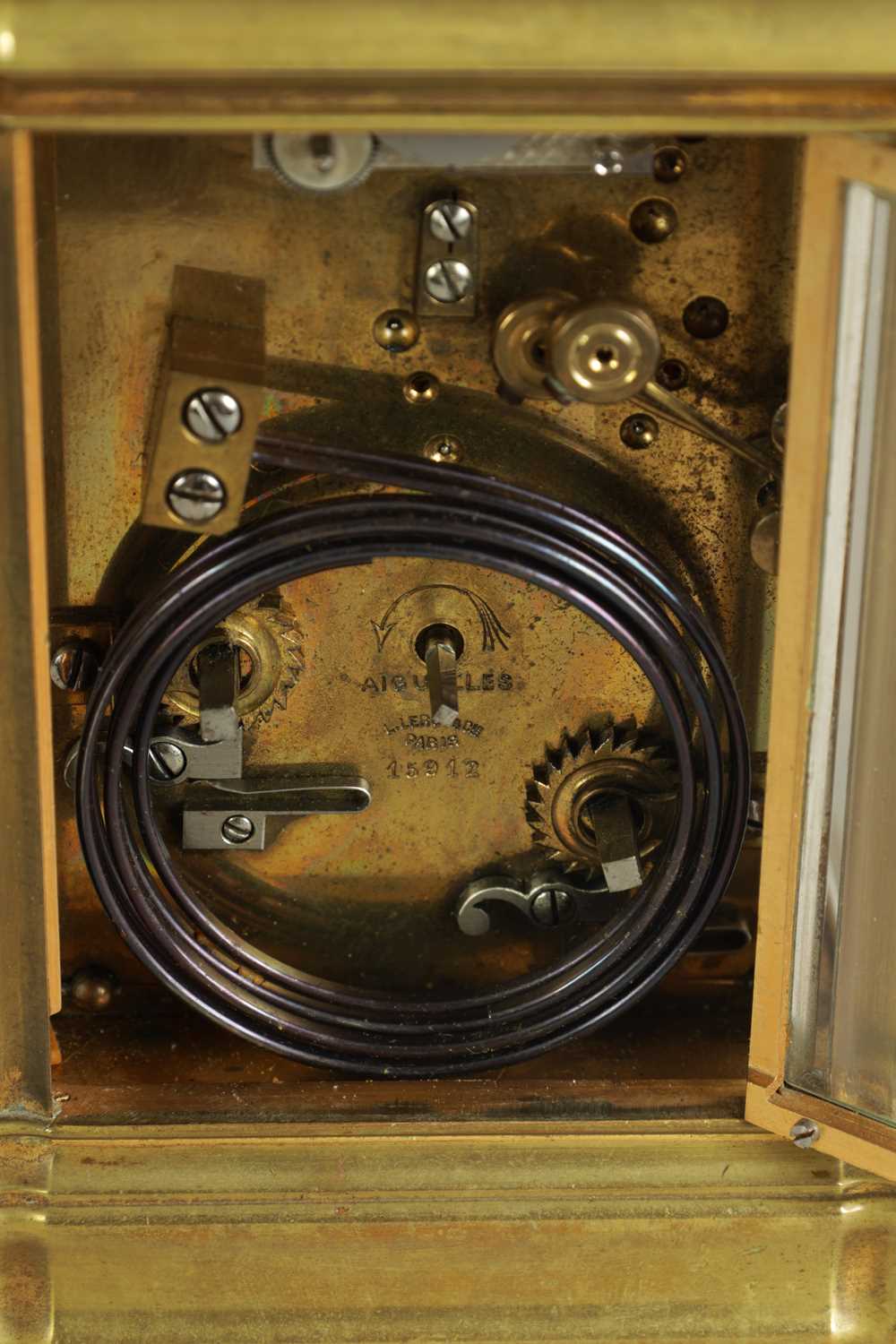 L. LEROY, PARIS. A LATE 19TH CENTURY REPEATING QUARTER CHIMING CARRIAGE CLOCK - Image 7 of 8