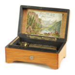 A LATE 19TH-CENTURY SWISS MINIATURE MUSIC BOX