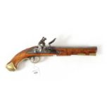 A GEORGE III LIGHT DRAGOON FLINTLOCK PISTOL BY DURS EGG, LONDON