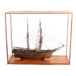 A LARGE 19TH CENTURY SHIPS MODEL