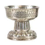 AN EARLY 20TH-CENTURY TUDOR REVIVAL SILVER FOOTED CUP