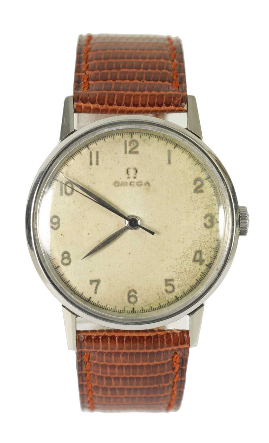 A GENTLEMAN’S VINTAGE STEAL JUMBO OMEGA WRISTWATCH