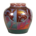 WILLIAM S. MYCOCK. A PILKINGTONS ROYAL LANCASTRIAN CRIMSON LUSTRE WARE VASE