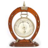 AN UNUSUAL LATE 19TH CENTURY BAROMETER OF EQUESTRIAN INTEREST