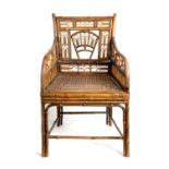 A 19TH CENTURY BAMBOO BRIGHTON PAVILION CHILD'S CHAIR