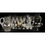 A LARGE COLLECTION OF VARIOUS GLASSWARE