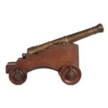 AN 18TH/19TH CENTURY BRONZE STARTING CANNON