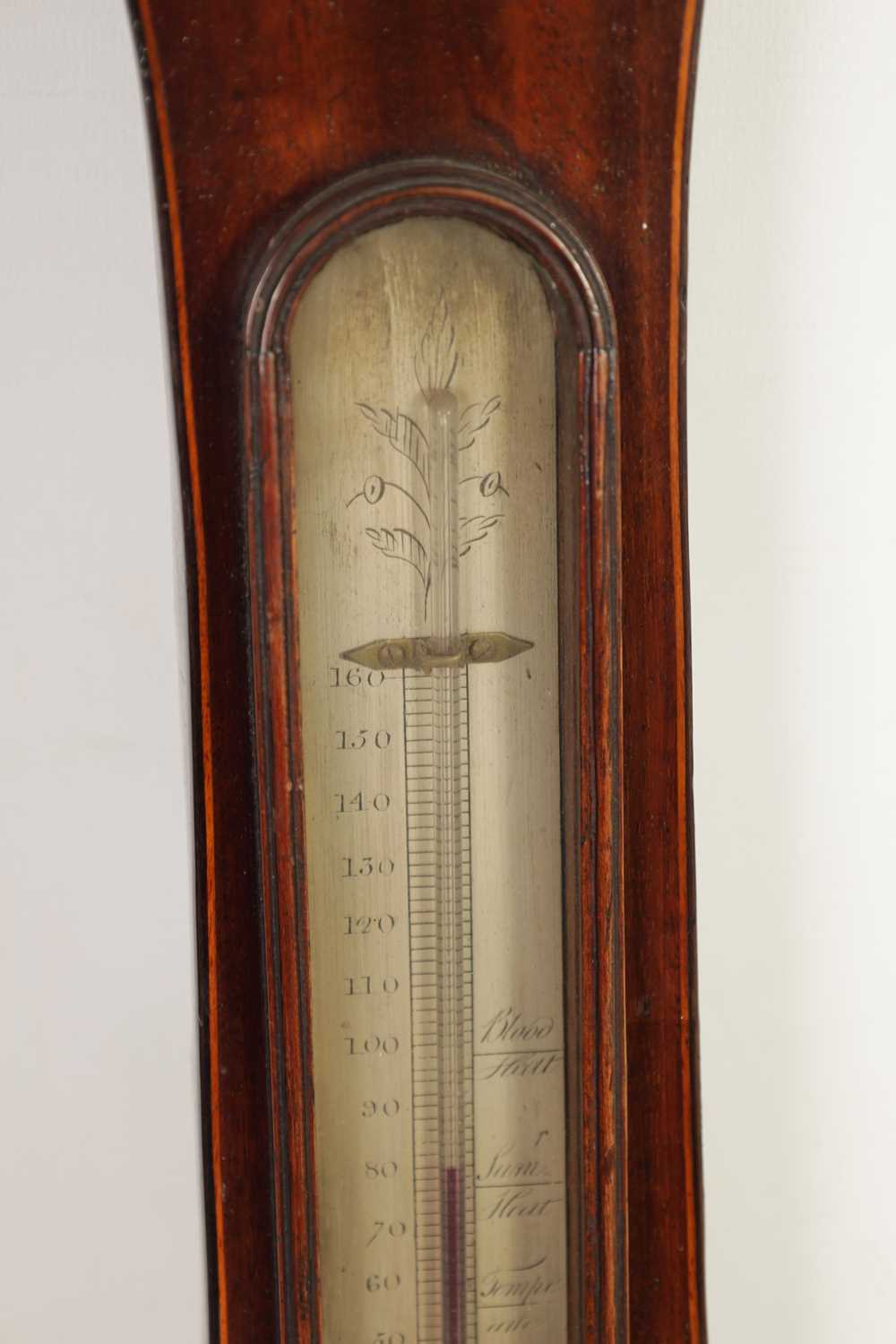 C. OREGGIO, NOTTINGHAM. A GEORGE III SHELL INLAID WHEEL BAROMETER - Image 6 of 6