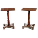 A PAIR OF MID 19TH CENTURY MAHOGANY SIDE TABLES IN THE MANNER OF WILLIAM & GIBSON