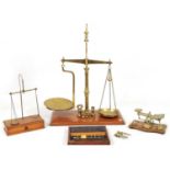 A COLLECTION OF 19TH CENTURY WEIGHING SCALES